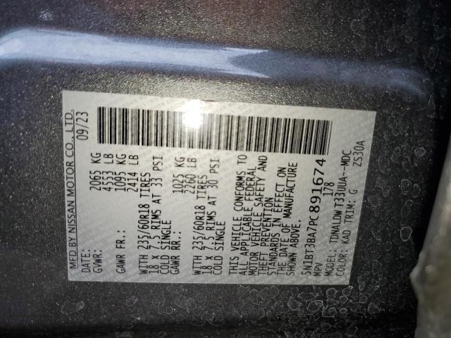 Photo 14 from auction – 2023 NISSAN ROGUE SV with VIN 5N1BT3BA7PC891674