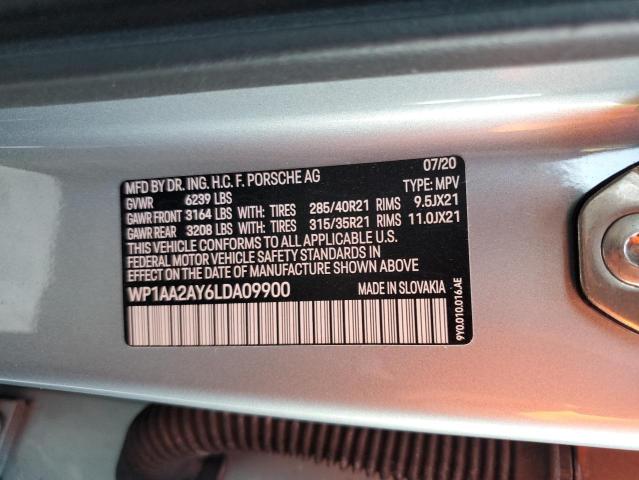 Photo 14 from auction – 2020 PORSCHE CAYENNE with VIN WP1AA2AY6LDA09900