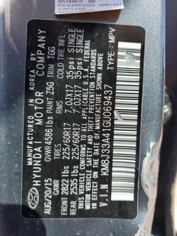 Photo 14 from auction – 2016 HYUNDAI TUCSON LIM with VIN KM8J33A41GU069437