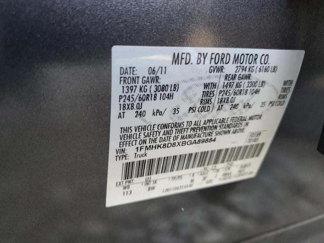Photo 14 from auction – 2011 FORD EXPLORER X with VIN 1FMHK8D8XBGA89884