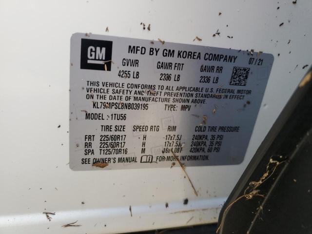 Photo 14 from auction – 2022 CHEVROLET TRAILBLAZE with VIN KL79MPSL8NB039195