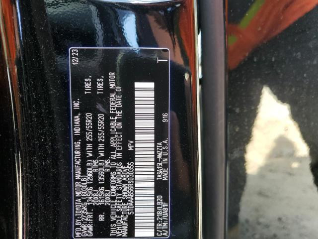 Photo 14 from auction – 2024 TOYOTA GRAND HIGH with VIN 5TDAAAB56RS030355