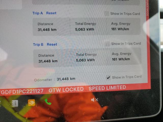 Photo 9 from auction – 2023 TESLA MODEL Y with VIN LRWYGDFD1PC221127