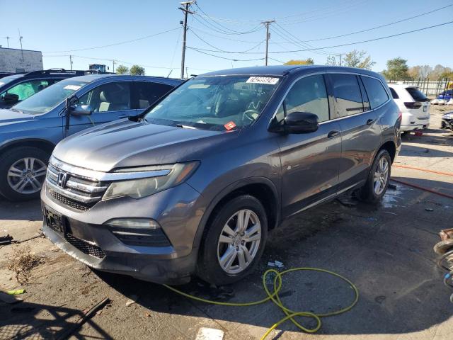 HONDA PILOT LX 2016 with VIN 5FNYF5H1XGB015791 - Photo from auction