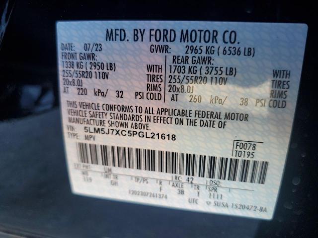 Photo 14 from auction – 2023 LINCOLN AVIATOR RE with VIN 5LM5J7XC5PGL21618
