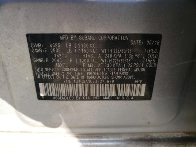 Photo 14 from auction – 2018 SUBARU OUTBACK 2. with VIN 4S4BSANC7J3375679