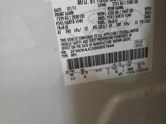 Photo 14 from auction – 2011 FORD EDGE SEL with VIN 2FMDK4JC0BBB57844