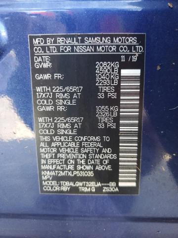 Photo 14 from auction – 2020 NISSAN ROGUE S with VIN KNMAT2MTXLP531035