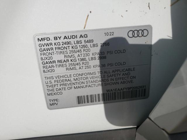 Photo 14 from auction – 2023 AUDI Q5 PREMIUM with VIN WA1EAAFY9P2052631