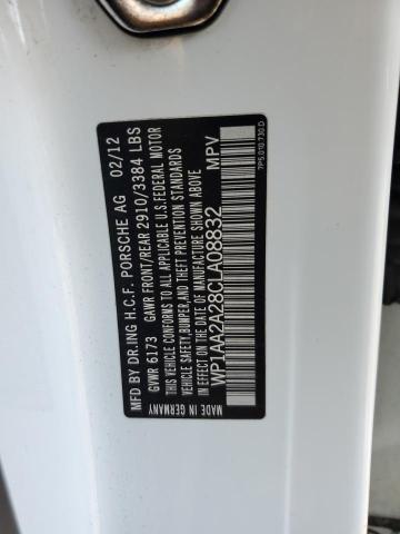 Photo 14 from auction – 2012 PORSCHE CAYENNE with VIN WP1AA2A28CLA08832