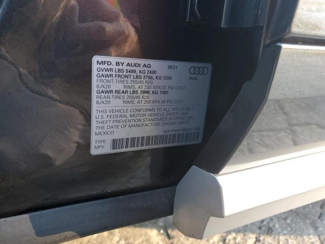 Photo 14 from auction – 2022 AUDI Q5 PRESTIG with VIN WA1FAAFY6N2011780
