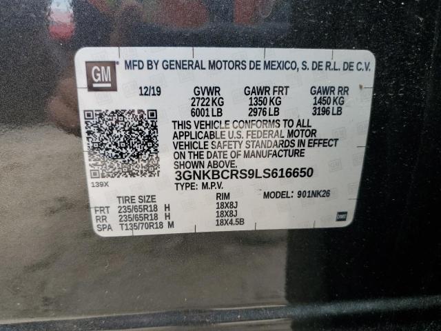 Photo 14 from auction – 2020 CHEVROLET BLAZER 2LT with VIN 3GNKBCRS9LS616650