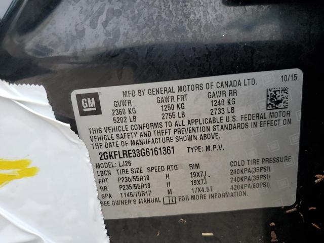 Photo 14 from auction – 2016 GMC TERRAIN DE with VIN 2GKFLRE33G6161361