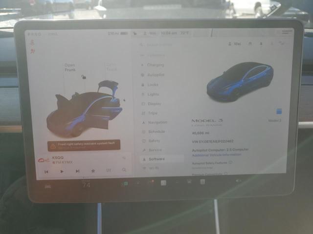 Photo 9 from auction – 2018 TESLA MODEL 3 with VIN 5YJ3E1EA8JF022482