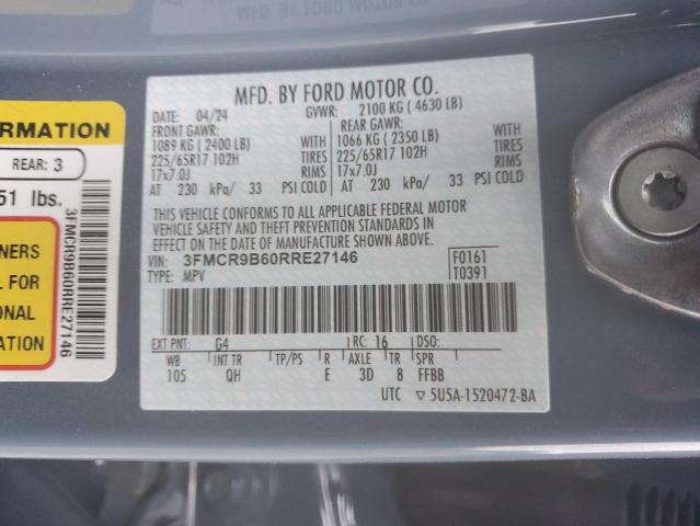 Photo 14 from auction – 2024 FORD BRONCO SPO with VIN 3FMCR9B60RRE27146