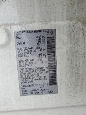 Photo 14 from auction – 2014 NISSAN ROGUE S with VIN 5N1AT2MT7EC830942