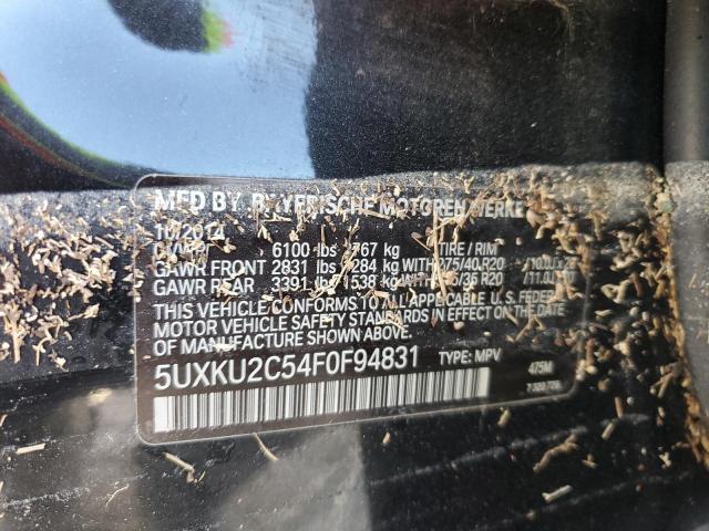 Photo 14 from auction – 2015 BMW X6 XDRIVE3 with VIN 5UXKU2C54F0F94831