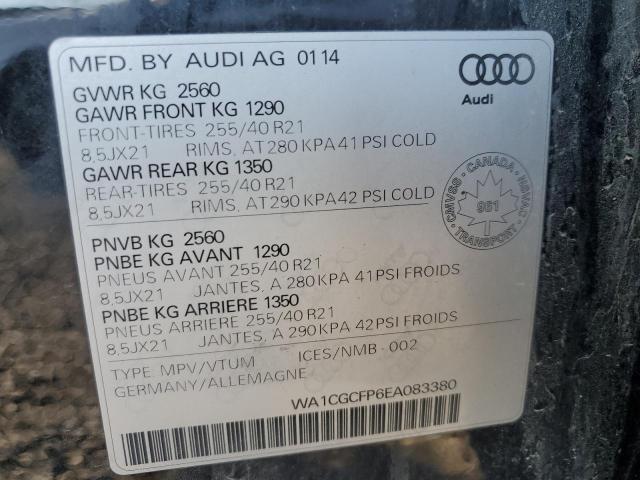 Photo 14 from auction – 2014 AUDI SQ5 PREMIU with VIN WA1CGCFP6EA083380