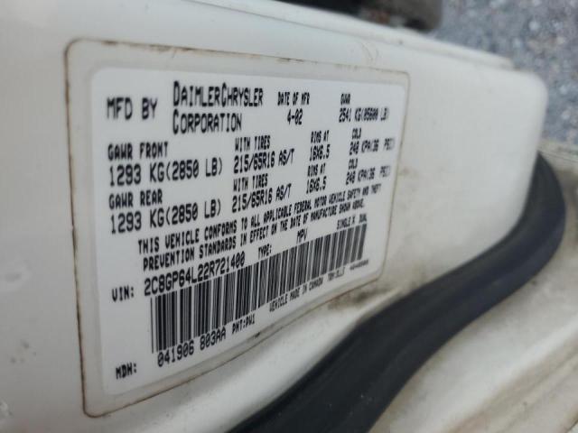 Photo 14 from auction – 2002 CHRYSLER TOWN & COU with VIN 2C8GP64L22R721400