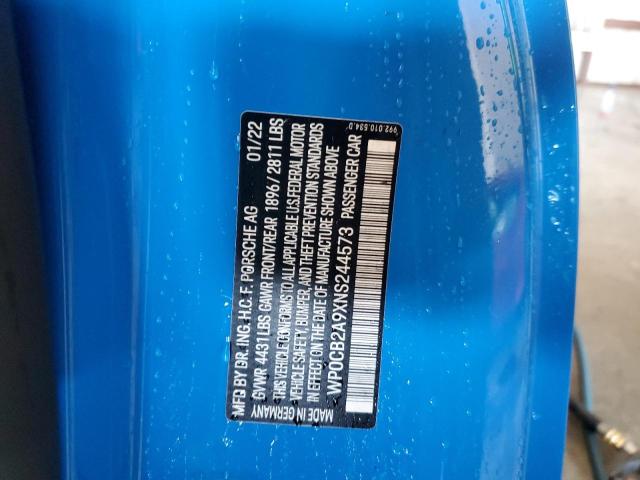 Photo 14 from auction – 2022 PORSCHE 911 CARRER with VIN WP0CB2A9XNS244573