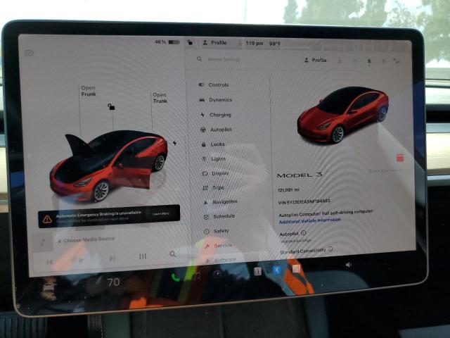 Photo 9 from auction – 2022 TESLA MODEL 3 with VIN 5YJ3E1EA5NF184883