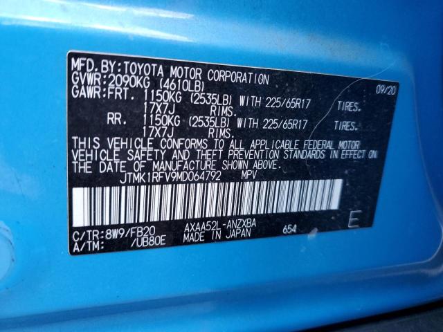 Photo 14 from auction – 2021 TOYOTA RAV4 LE with VIN JTMK1RFV9MD064792