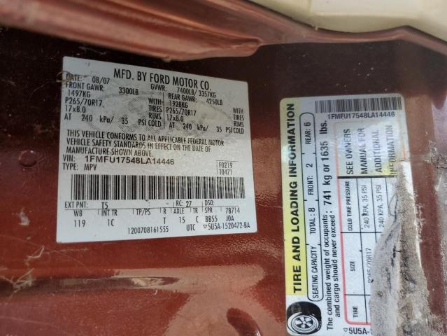 Photo 14 from auction – 2008 FORD EXPEDITION with VIN 1FMFU17548LA14446
