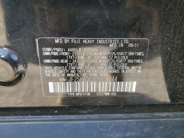 Photo 14 from auction – 2012 SUBARU FORESTER 2 with VIN JF2SHADC1CH404444