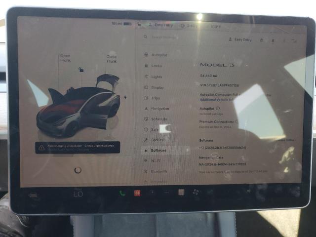 Photo 9 from auction – 2023 TESLA MODEL 3 with VIN 5YJ3E1EA5PF457159