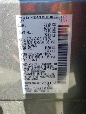 Photo 14 from auction – 2024 NISSAN PATHFINDER with VIN 5N1DR3DK4RC230118