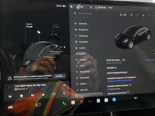 Photo 9 from auction – 2018 TESLA MODEL 3 with VIN 5YJ3E1EAXJF172237