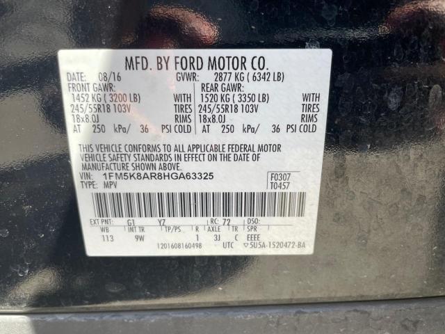 Photo 10 from auction – 2017 FORD EXPLORER P with VIN 1FM5K8AR8HGA63325