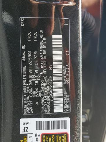 Photo 14 from auction – 2024 LEXUS TX 350 BAS with VIN 5TDAAAA61RS004031