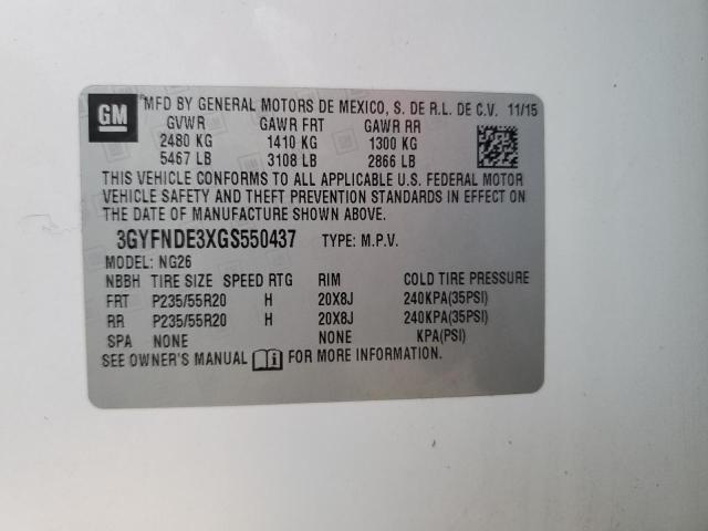 Photo 14 from auction – 2016 CADILLAC SRX PREMIU with VIN 3GYFNDE3XGS550437