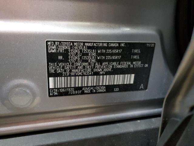 Photo 14 from auction – 2021 TOYOTA RAV4 LE with VIN 2T3F1RFV0MC163541