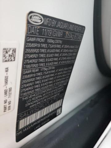 Photo 14 from auction – 2020 LAND ROVER RANGE ROVE with VIN SALWS2RU7LA712793