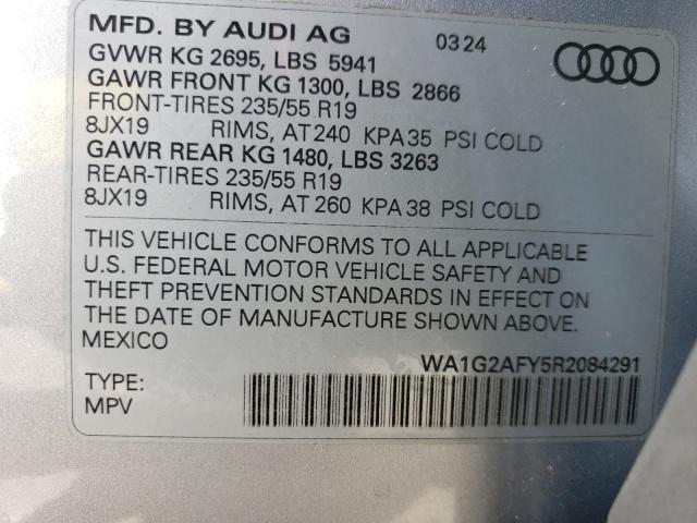 Photo 14 from auction – 2024 AUDI Q5 E PREMI with VIN WA1G2AFY5R2084291
