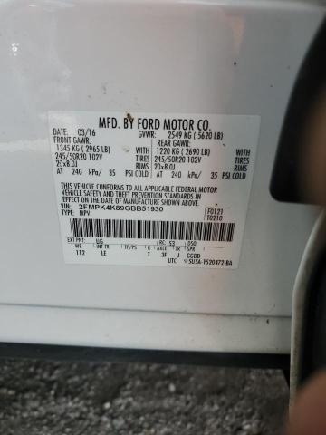 Photo 14 from auction – 2016 FORD EDGE TITAN with VIN 2FMPK4K89GBB51930