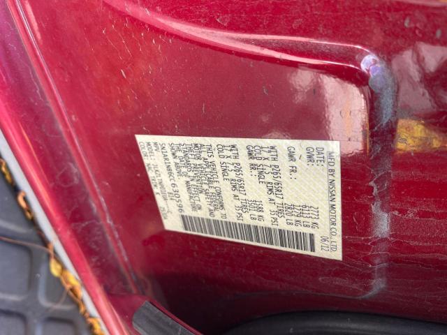 Photo 10 from auction – 2012 NISSAN PATHFINDER with VIN 5N1AR1NB6CC630596