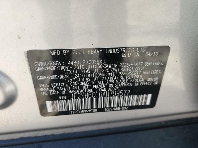 Photo 14 from auction – 2010 SUBARU FORESTER 2 with VIN JF2SH6CC6AH799572