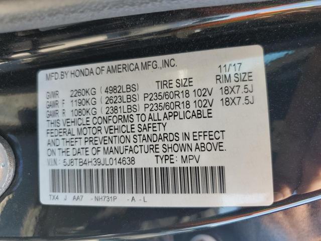 Photo 14 from auction – 2018 ACURA RDX with VIN 5J8TB4H39JL014638