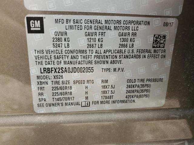 Photo 14 from auction – 2018 BUICK ENVISION E with VIN LRBFX2SA0JD002055