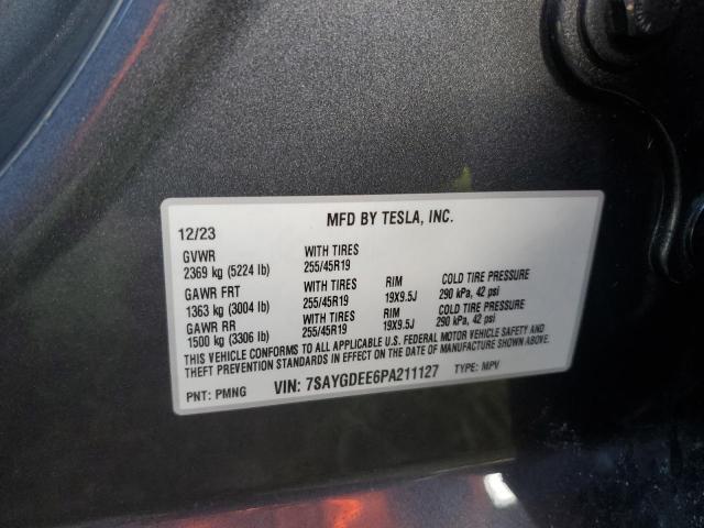 Photo 14 from auction – 2023 TESLA MODEL Y with VIN 7SAYGDEE6PA211127