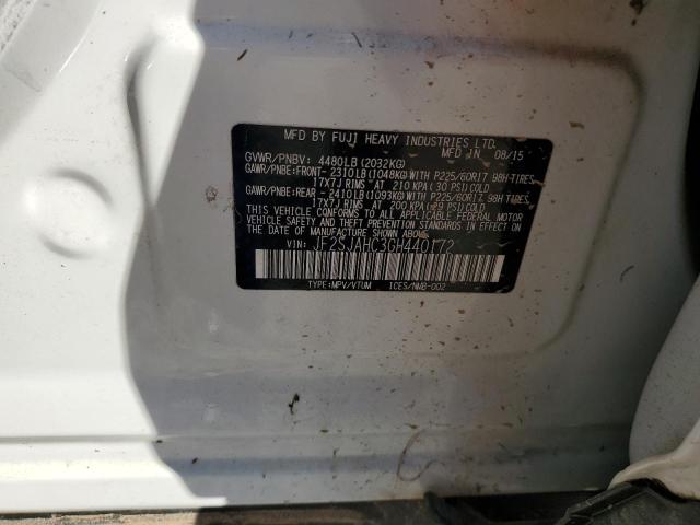 Photo 14 from auction – 2016 SUBARU FORESTER with VIN JF2SJAHC3GH440172