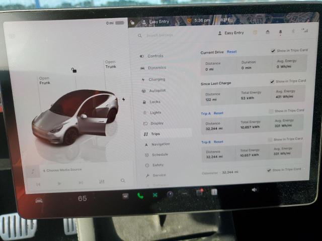 Photo 9 from auction – 2022 TESLA MODEL Y with VIN 7SAYGDEF7NF416058