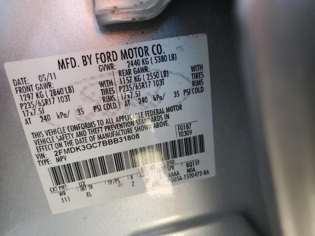 Photo 14 from auction – 2011 FORD EDGE SE with VIN 2FMDK3GC7BBB31808