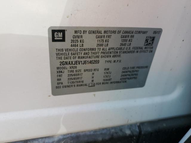 Photo 14 from auction – 2018 CHEVROLET EQUINOX LT with VIN 2GNAXJEV1J6146269
