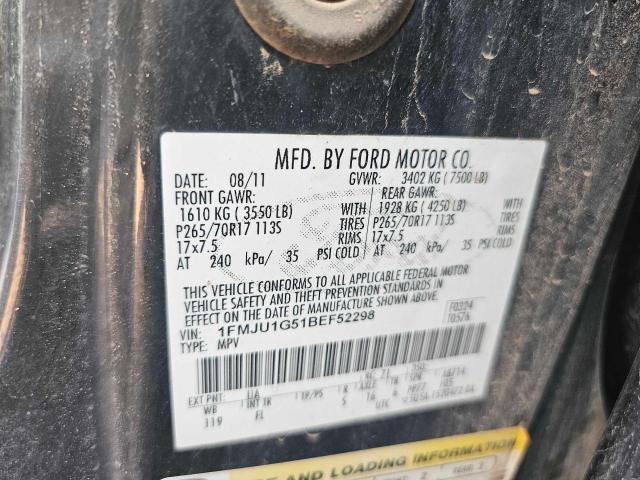 Photo 10 from auction – 2011 FORD EXPEDITION with VIN 1FMJU1G51BEF52298