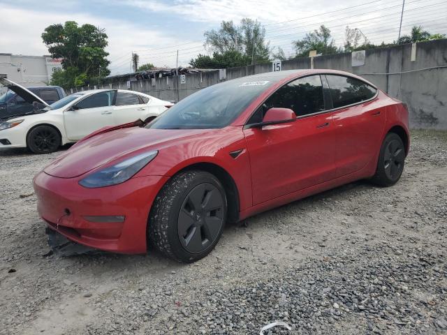 TESLA MODEL 3 2022 with VIN 5YJ3E1EB0NF333760 - Photo from auction