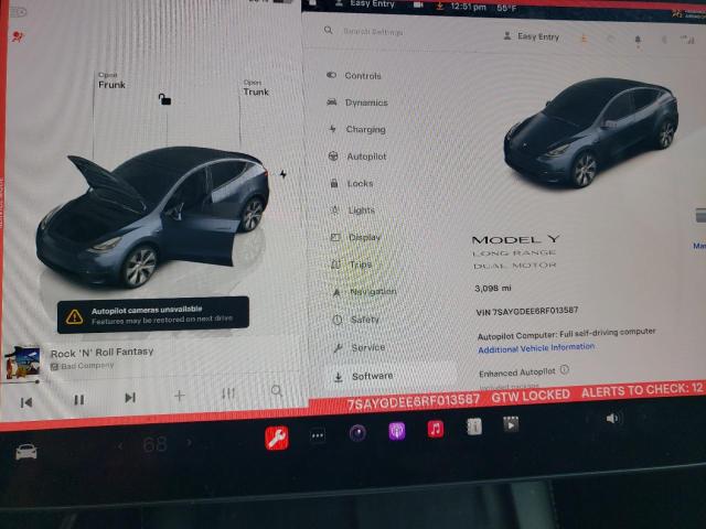 Photo 9 from auction – 2024 TESLA MODEL Y with VIN 7SAYGDEE6RF013587